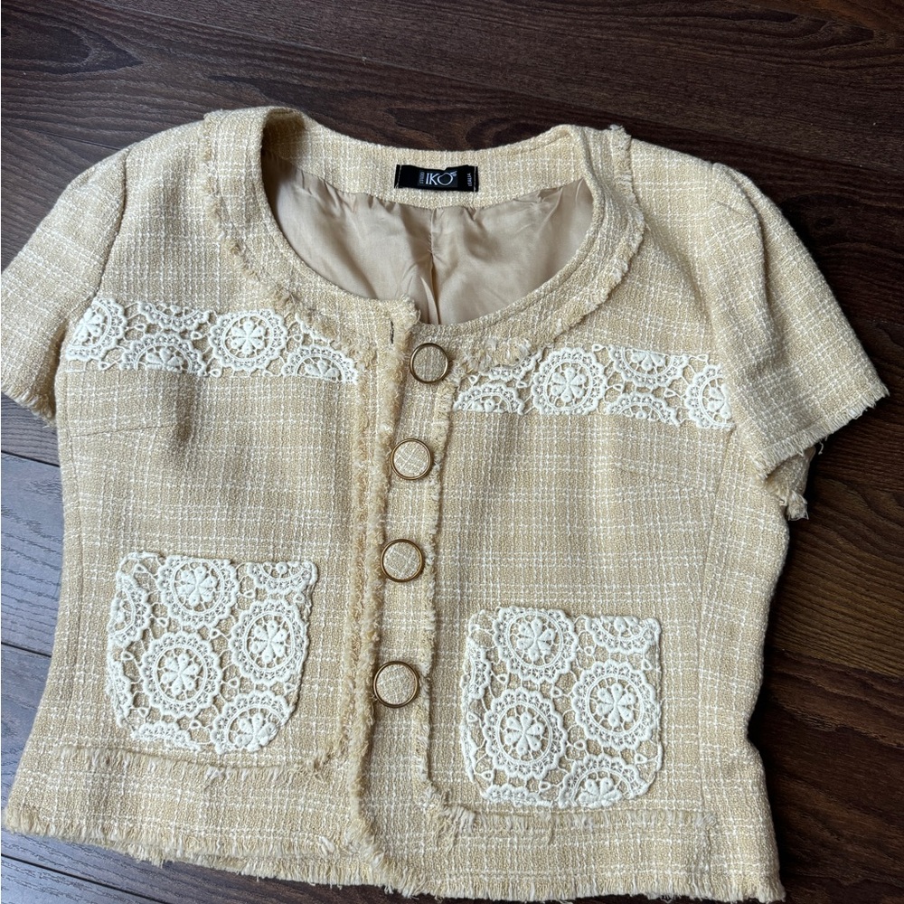 Italian Tan Short Sleeve jacket Blazer